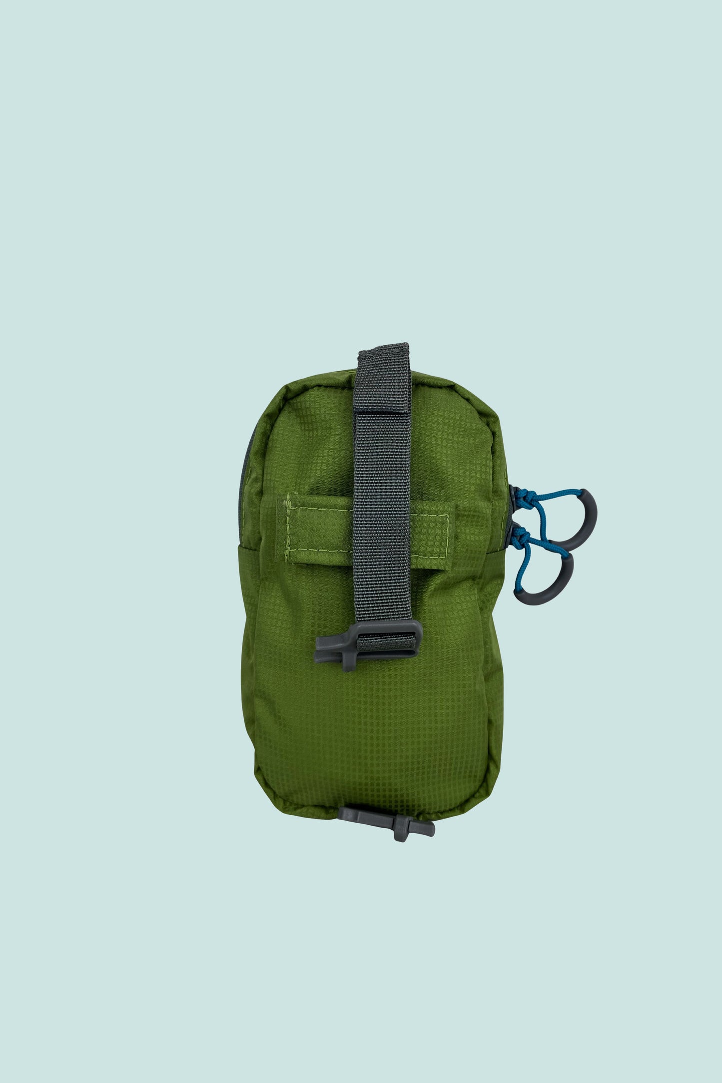 Shoulder Strap Pocket in green, designed for easy access to gear on backpack shoulder straps.