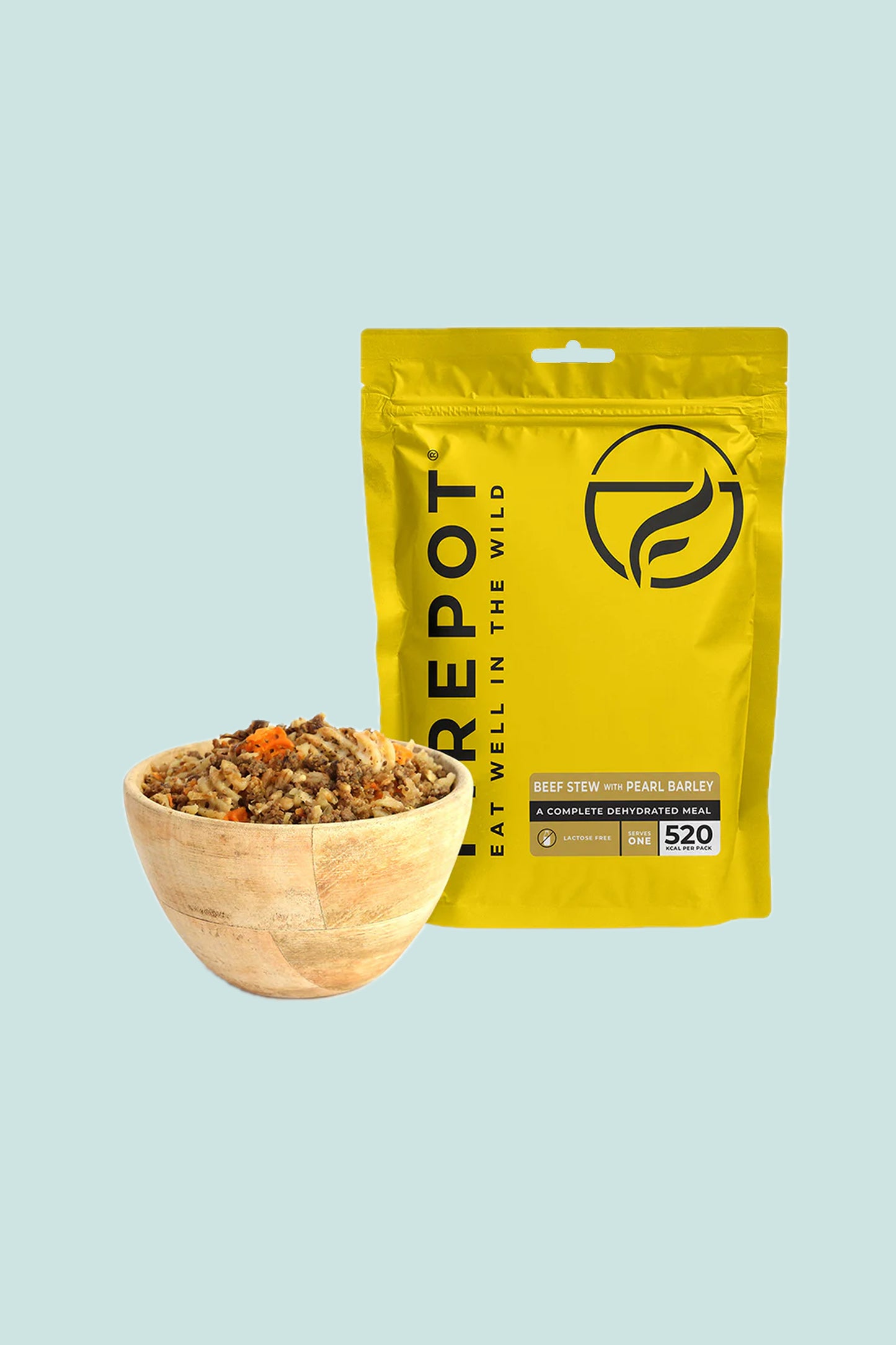 Firepot Beef Stew with Pearl Barley, Regular Serving.