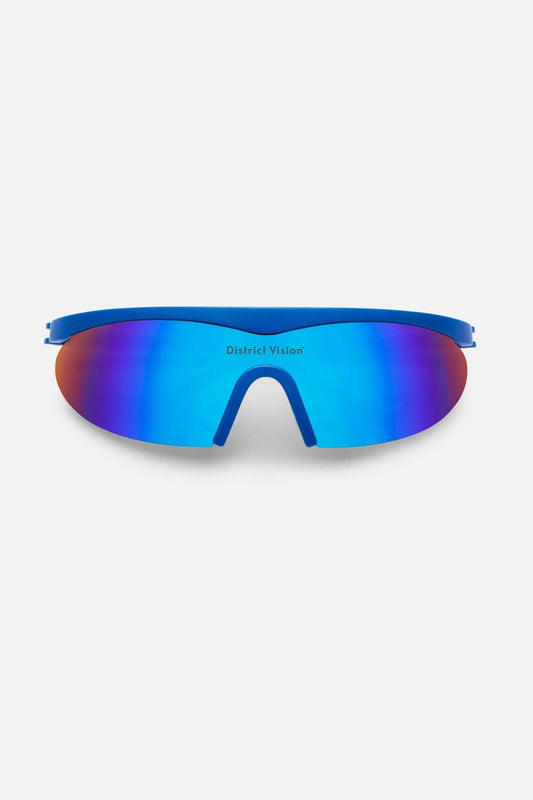 District Vision Koharu Eclipse Sunglasses - Metallic Blue/D+ Aqua Mirror | Coffee Outdoors