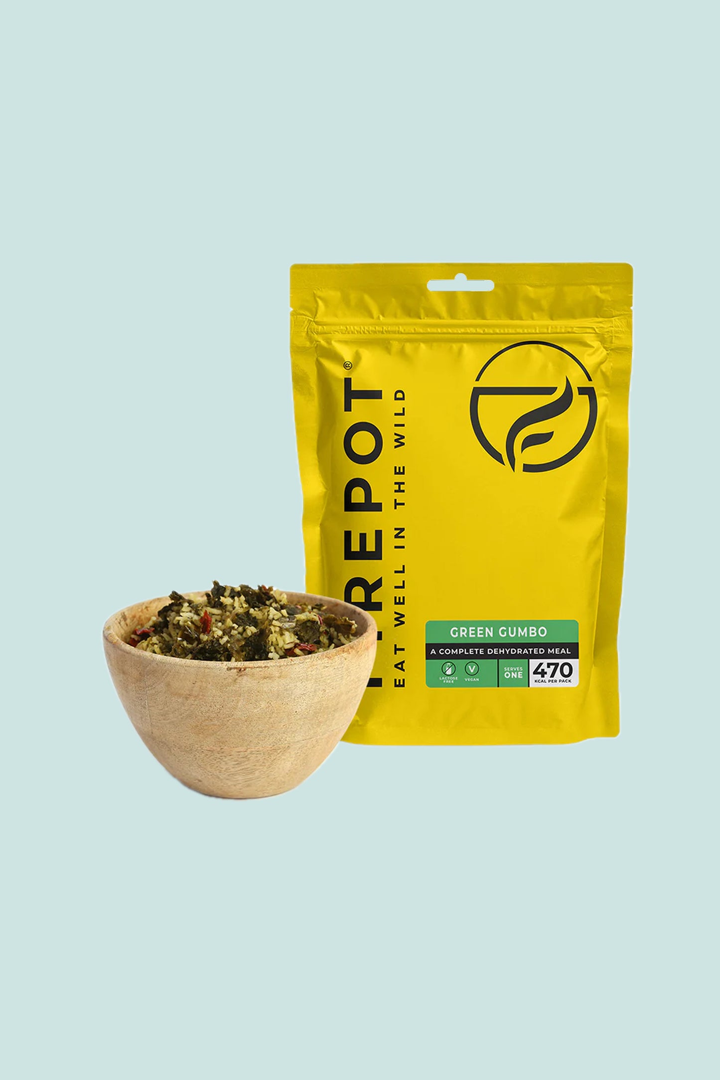 Firepot Green Gumbo, Regular Serving.