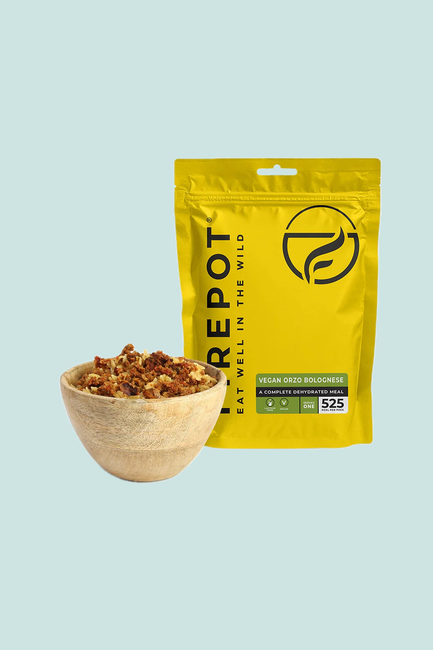 Firepot Vegan Orzo Bolognese, Regular Serving.