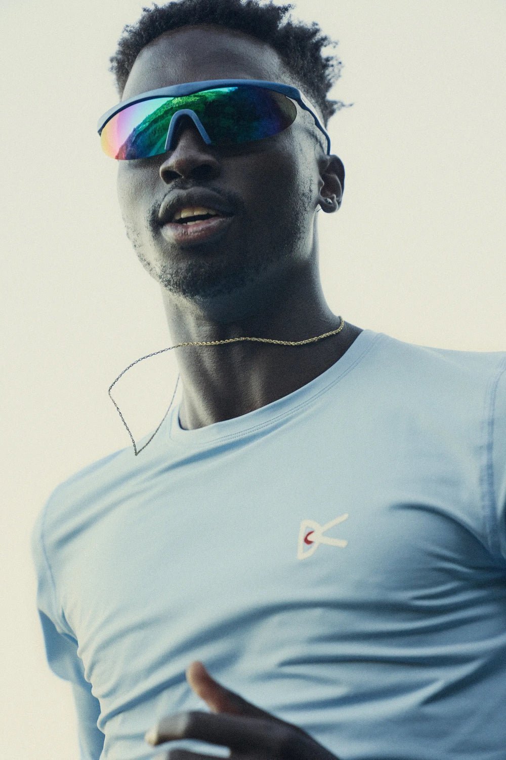 District Vision Koharu Eclipse Sunglasses - Metallic Blue/D+ Aqua Mirror | Coffee Outdoors