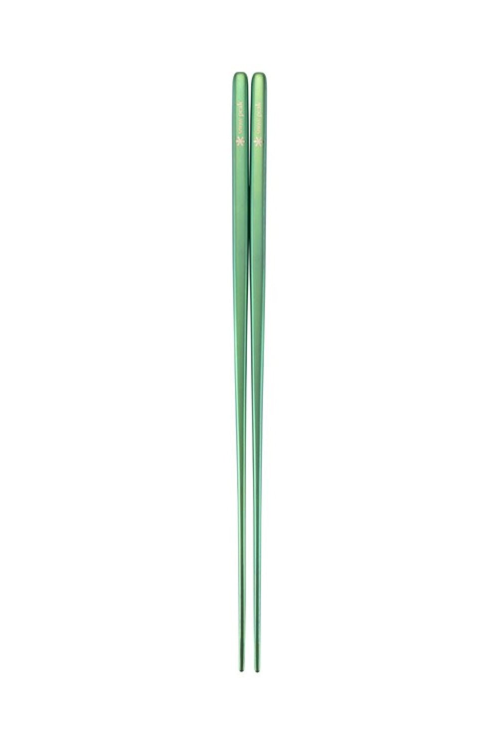 Snow Peak Titanium Chopsticks - Green | Coffee Outdoors