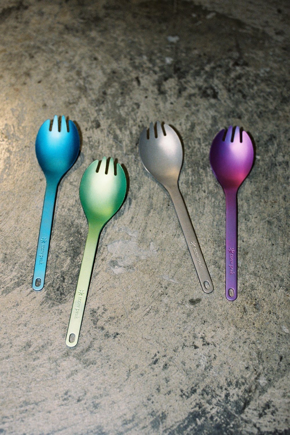 Snow Peak Titanium Spork - Purple | Coffee Outdoors