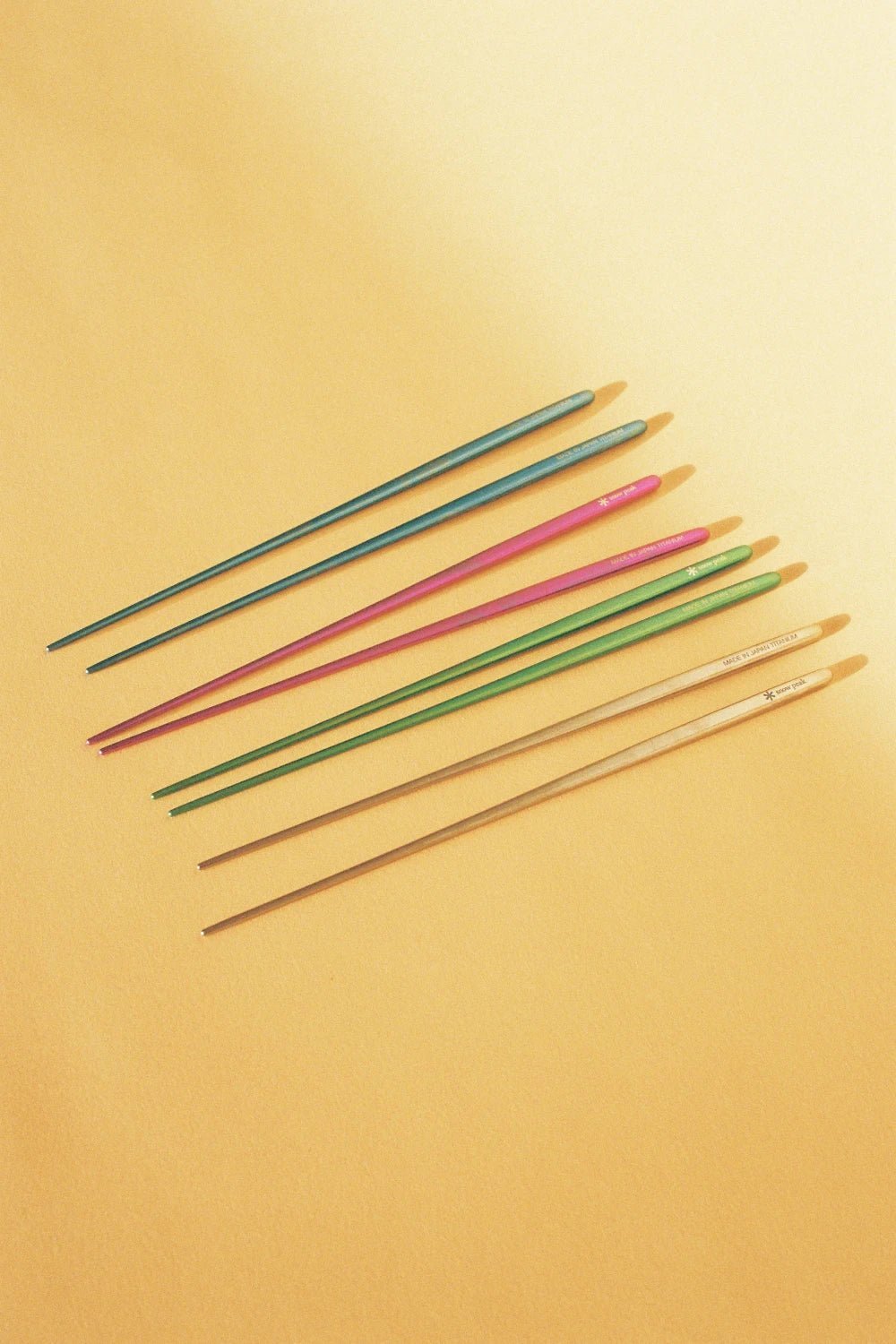 Snow Peak Titanium Chopsticks - Blue | Coffee Outdoors