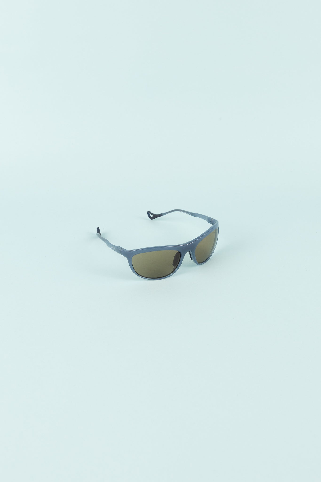 Takeyoshi Altitude Master Sunglasses in Cold Water/D+ Copper on a light background.