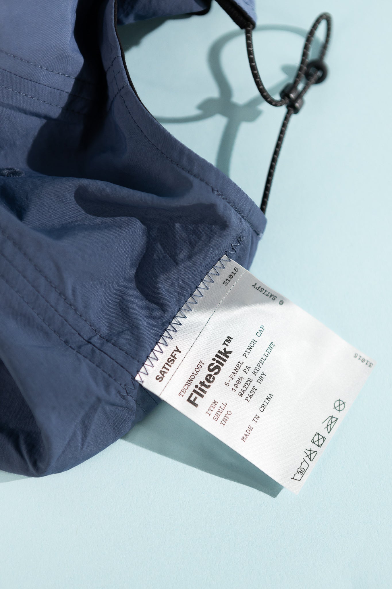 Satisfy FliteSilk™ 5-Panel Pinch Cap in Vintage Indigo, view 4.