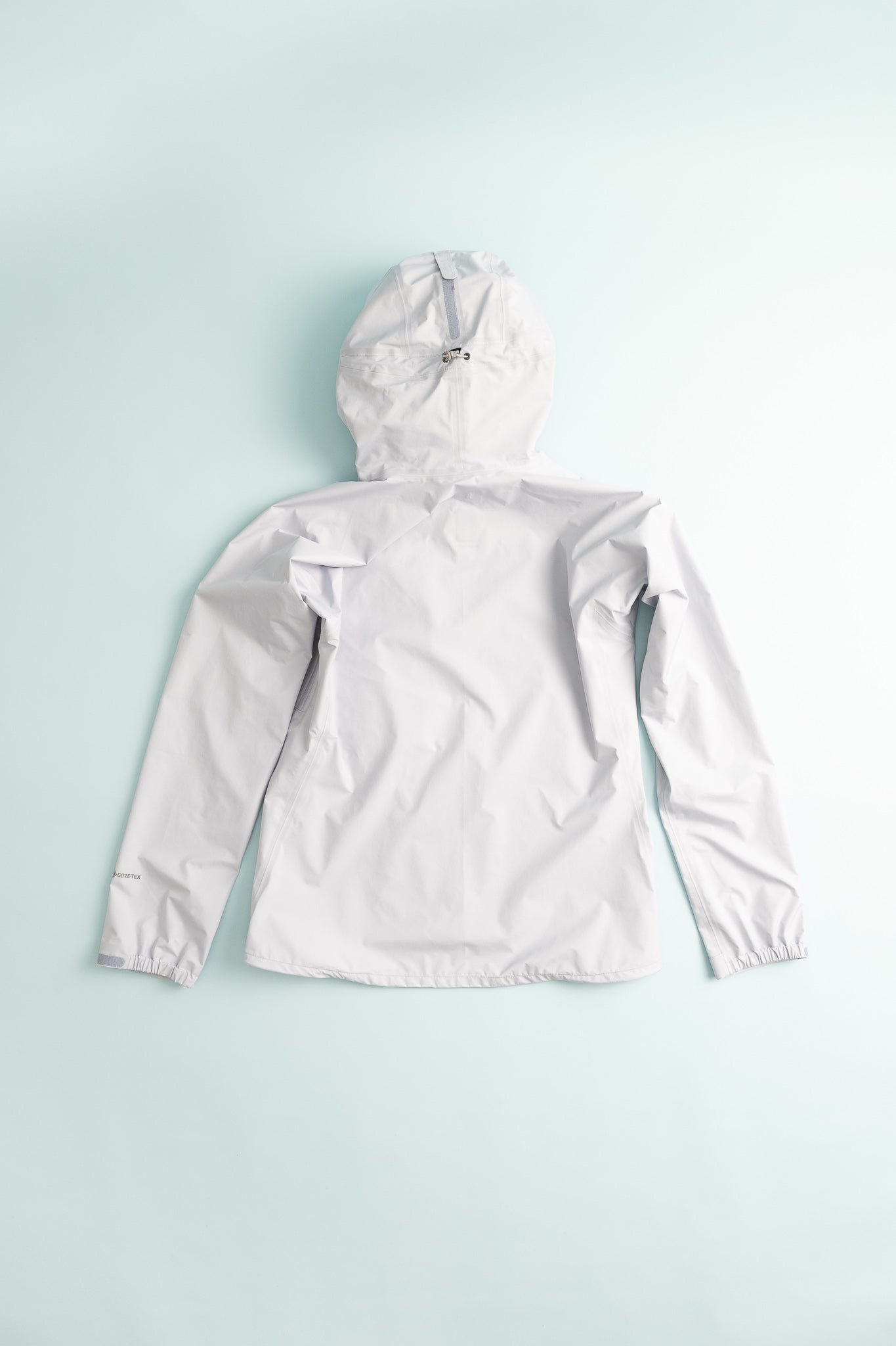Montbell US Women's Tempest Jacket in Light Blue, view 7.
