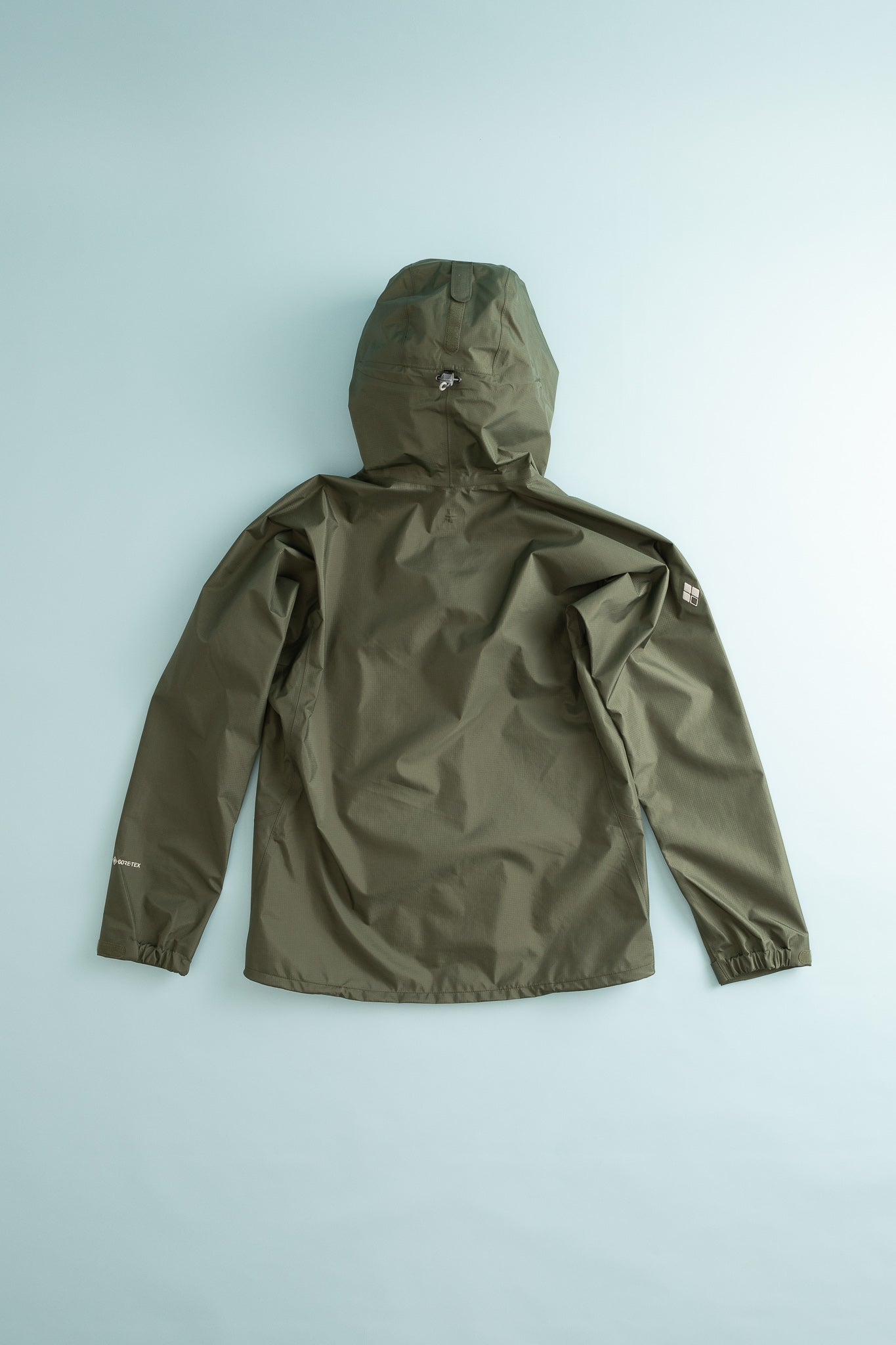 Montbell US Women's Rain Trekker Jacket in Khaki, view 4.