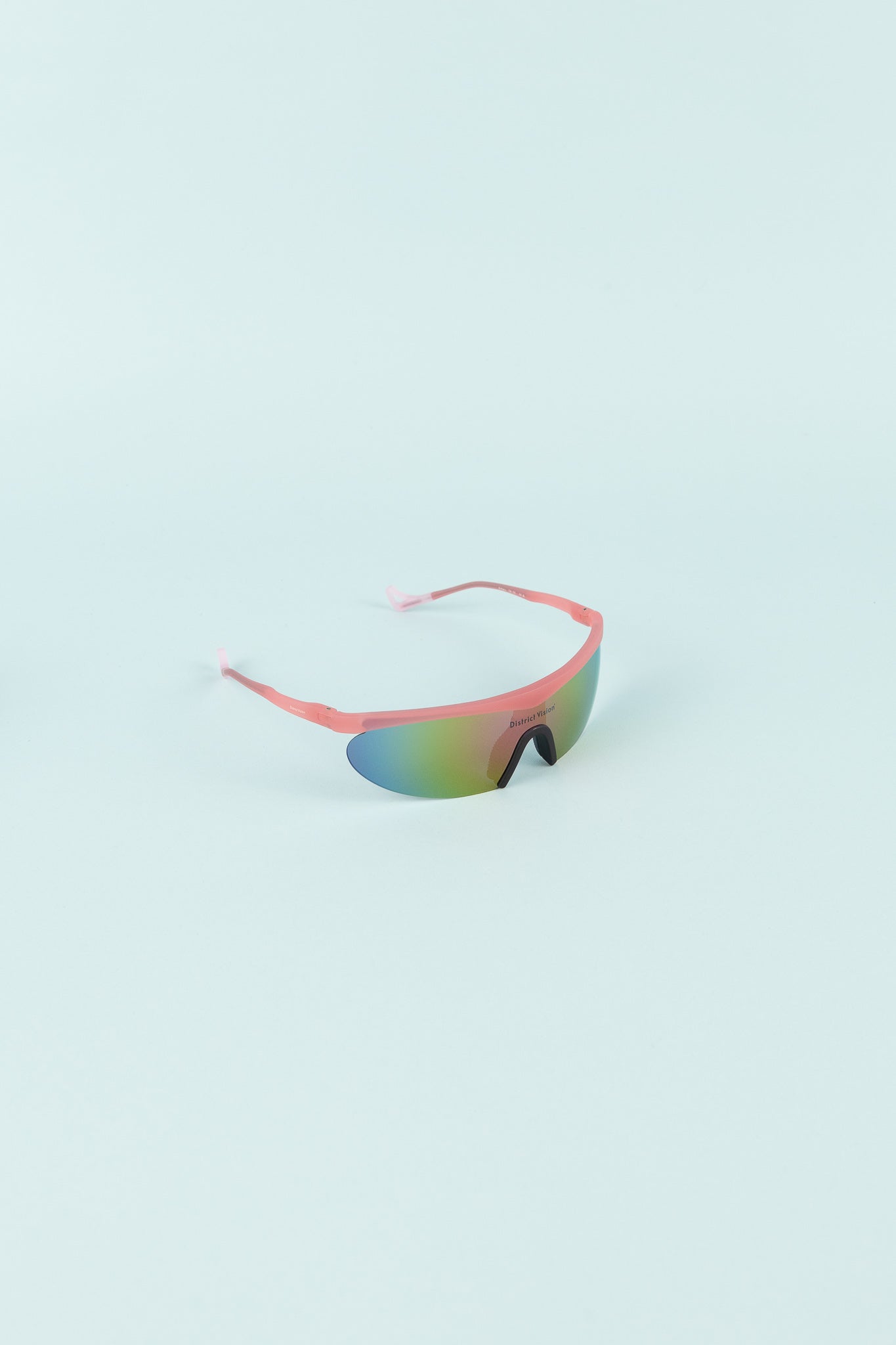 Koharu Eclipse Sunglasses - Desert Rose/D+ Aqua Mirror displayed on a light background.