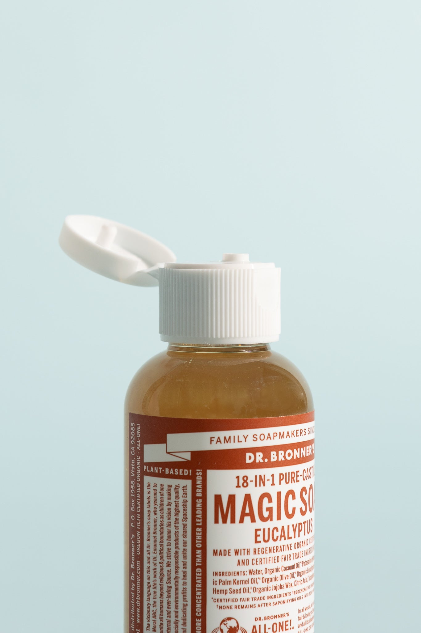 Dr Bronner's Eucalyptus Pure-Castile Liquid Soap - 59ml, view 2.