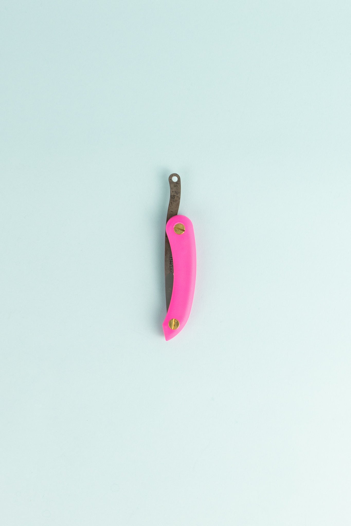 Peasant Knife Mini - Pink with a high grade carbon blade and a durable handle for functionality.
