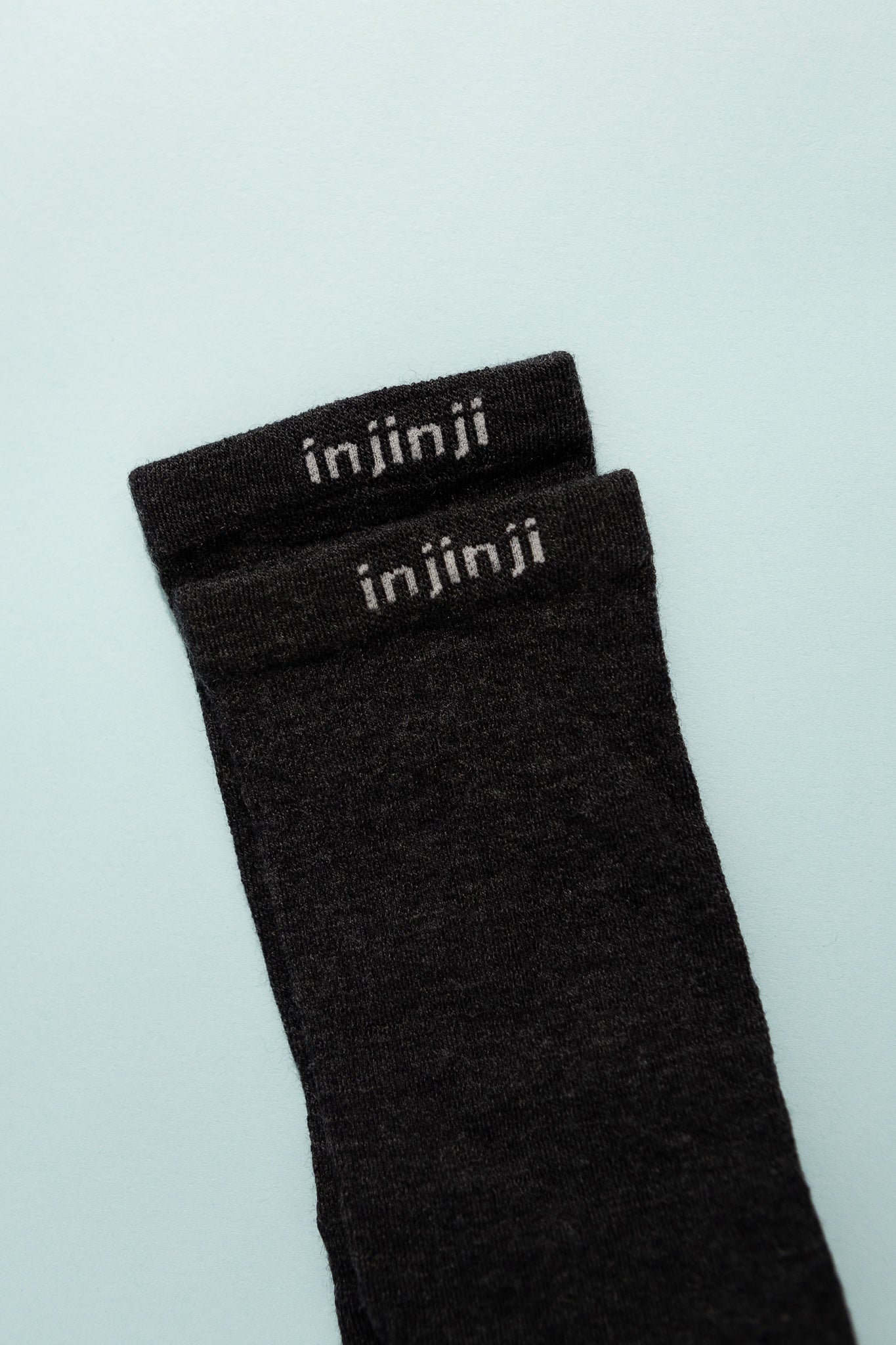 Injinji Wool Liner Toe Socks in Slate, view 3.