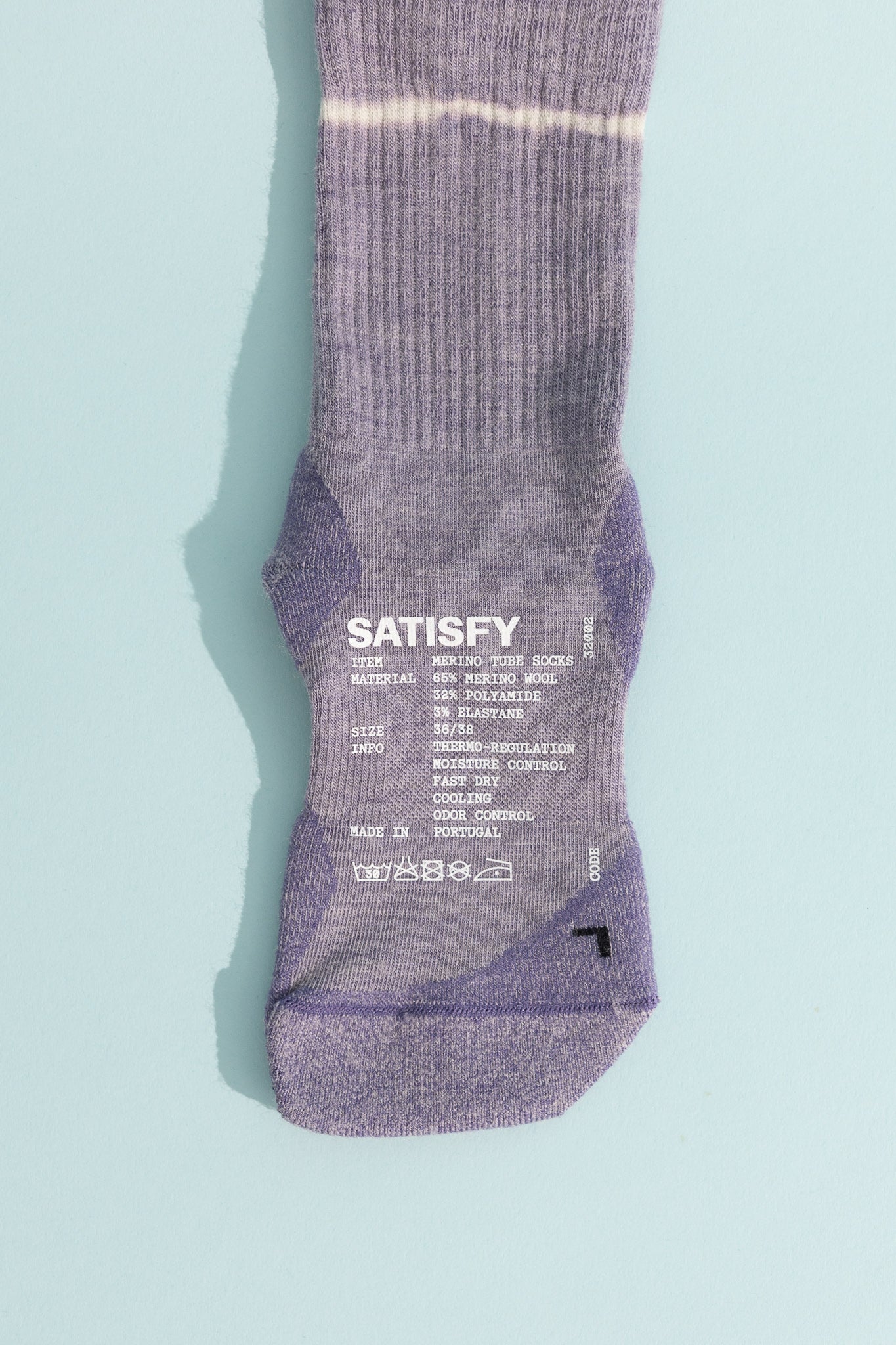 Satisfy Merino Nylon Tube Socks in Dusk, view 3.