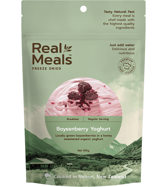 Real Meals Boysenberry Yoghurt | Coffee Outdoors