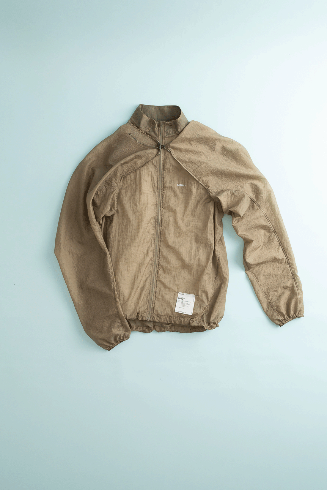 Satisfy Rippy™ Modular Windbreaker in Shitake, view 1.