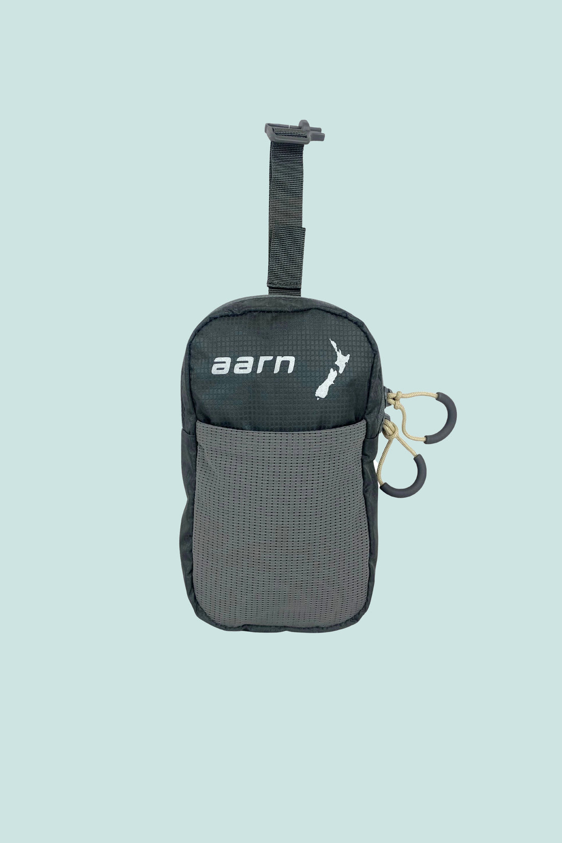Aarn Shoulder Strap Pocket - Grey, handy extra pocket for backpacks, ideal for phones and small gear.