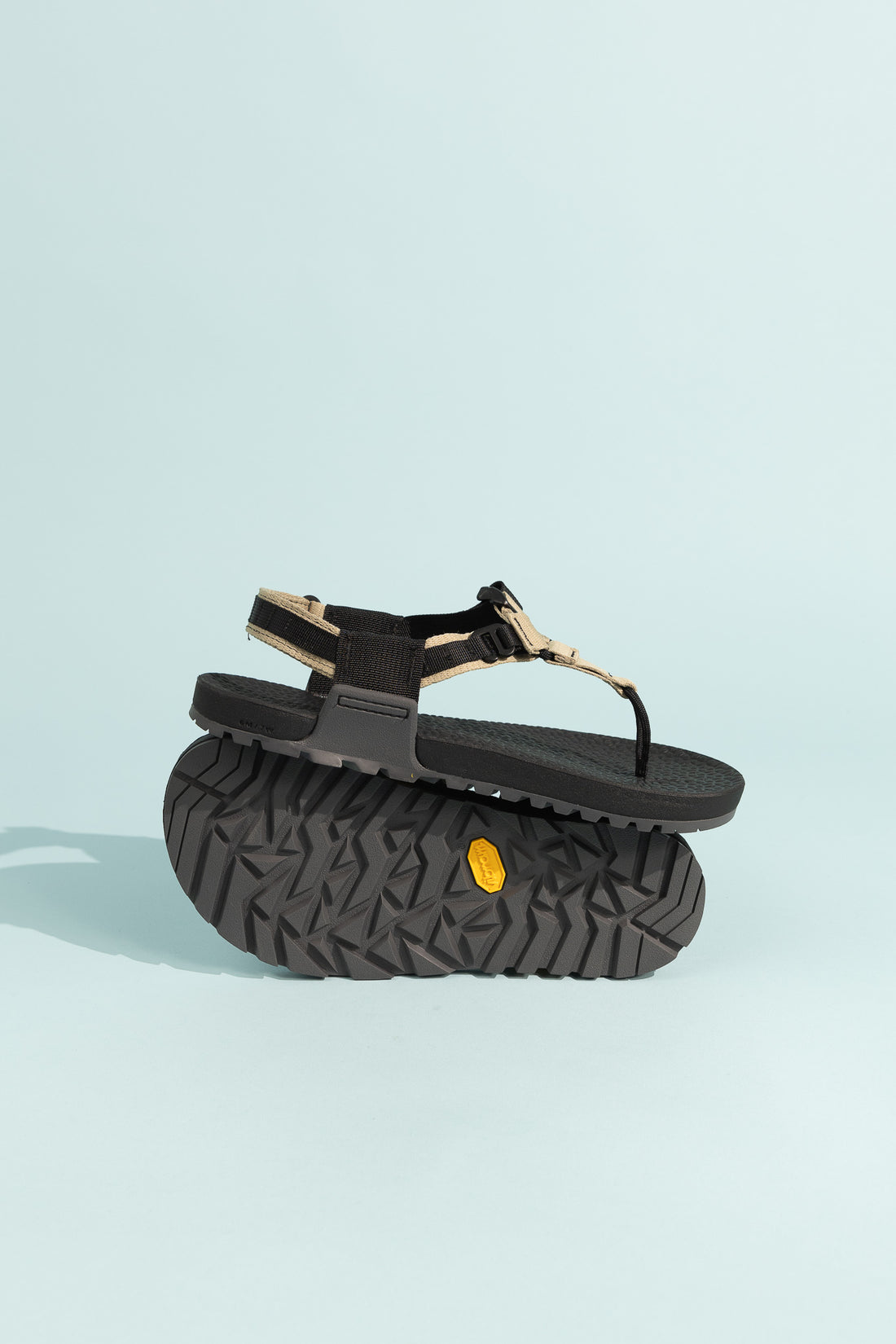 Pa'lante x Bedrock Sandals Cairn Evo 3D PRO Sandals - Bone Tan with grippy Vibram sole.