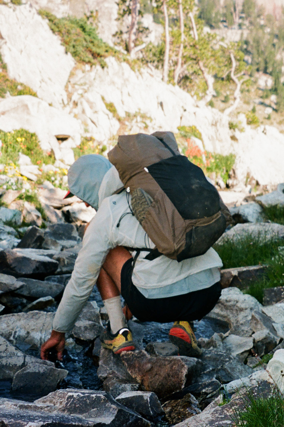 Desert Pack with Joey Straps - Brown Gridstop/Black Mesh