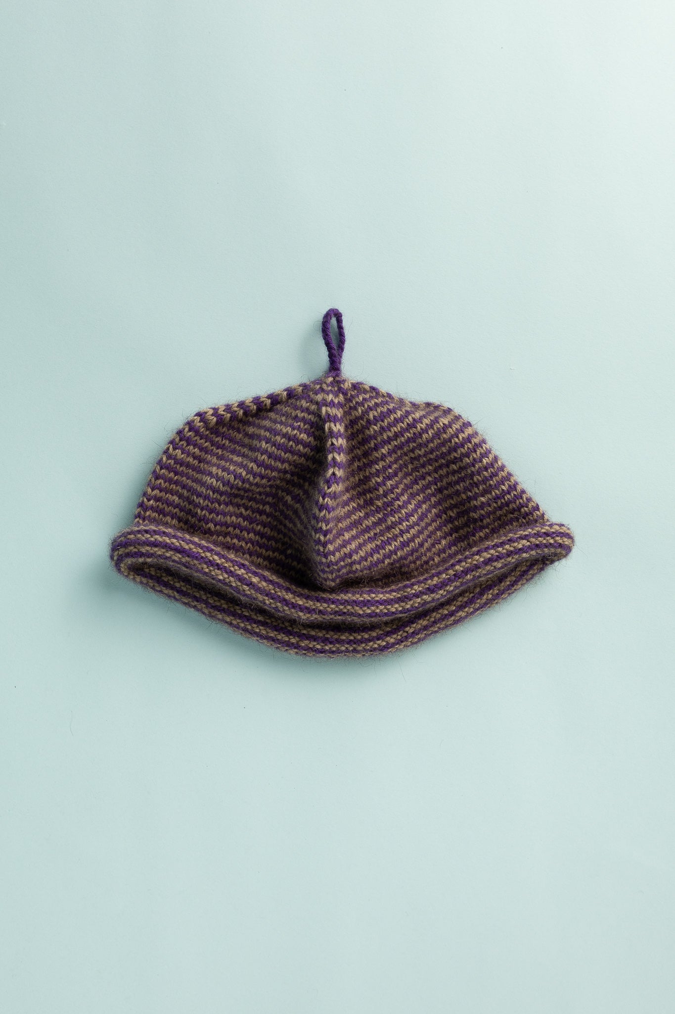 Bonnie Wroe Loop Hat - Purple & Oat