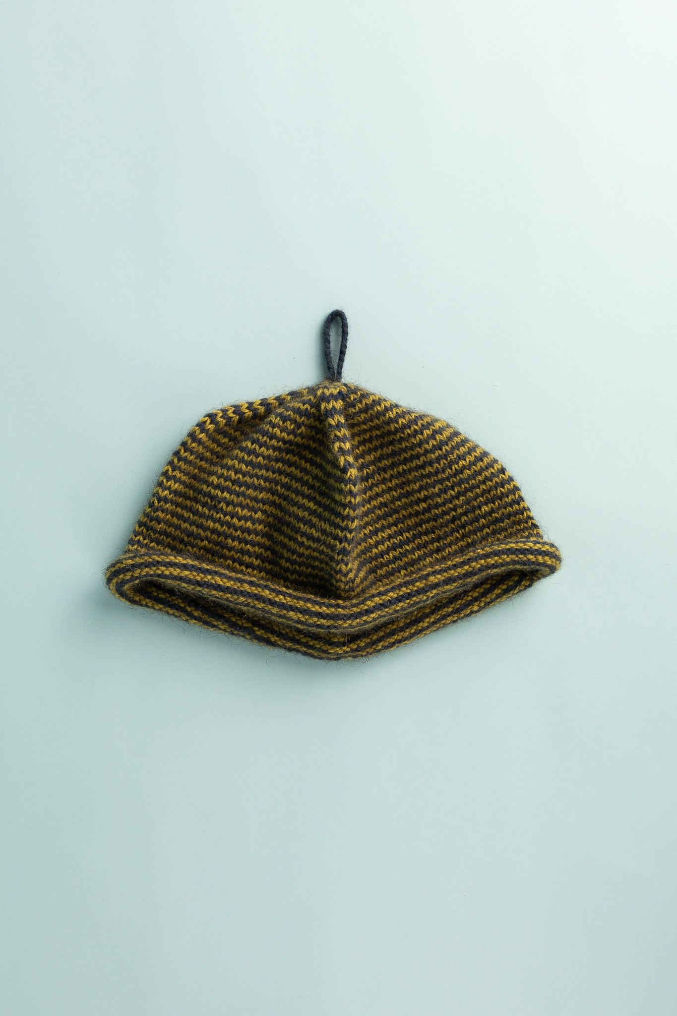 Bonnie Wroe Loop Hat - Navy & Chartreuse