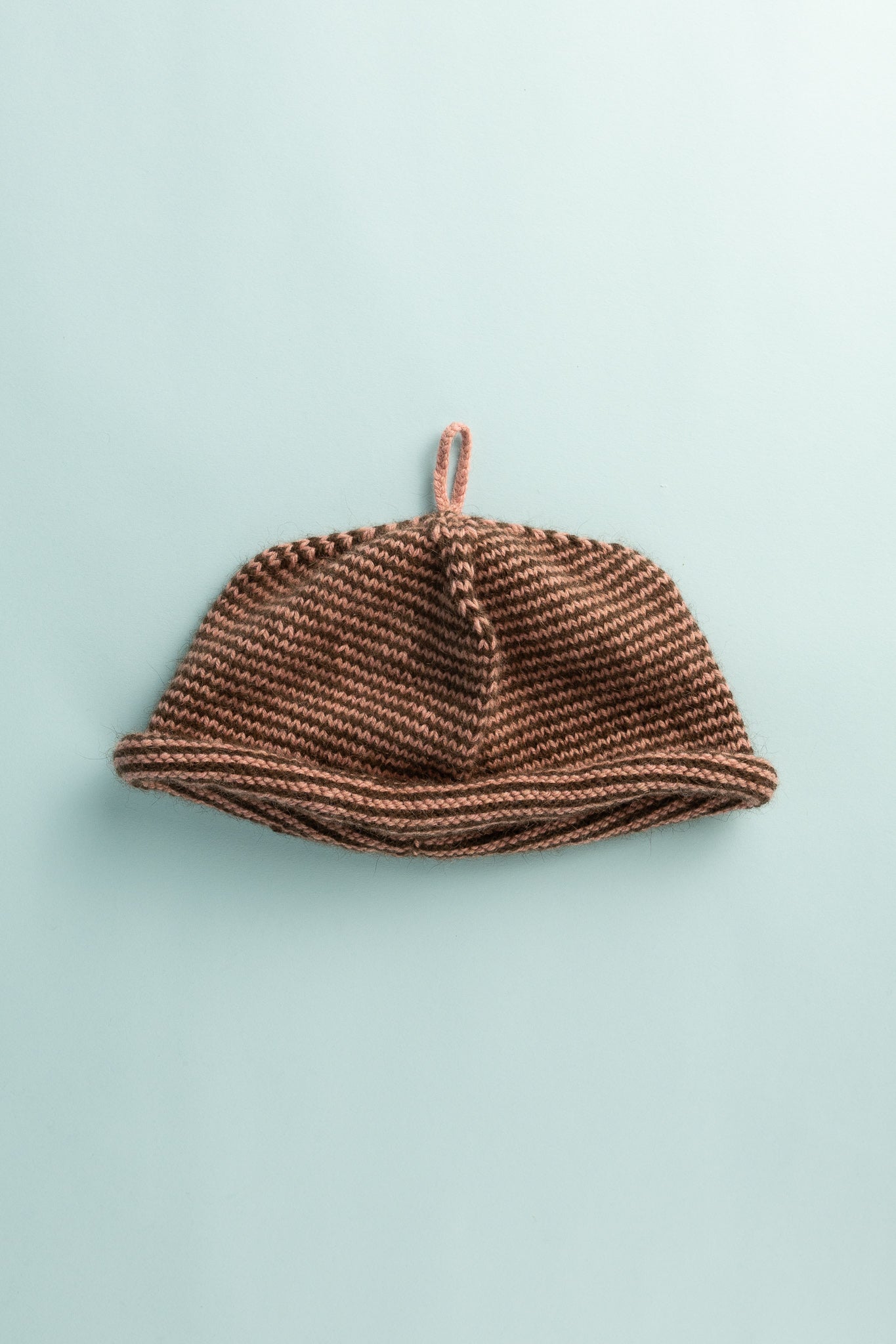 Bonnie Wroe Loop Hat - Chocolate & Pink