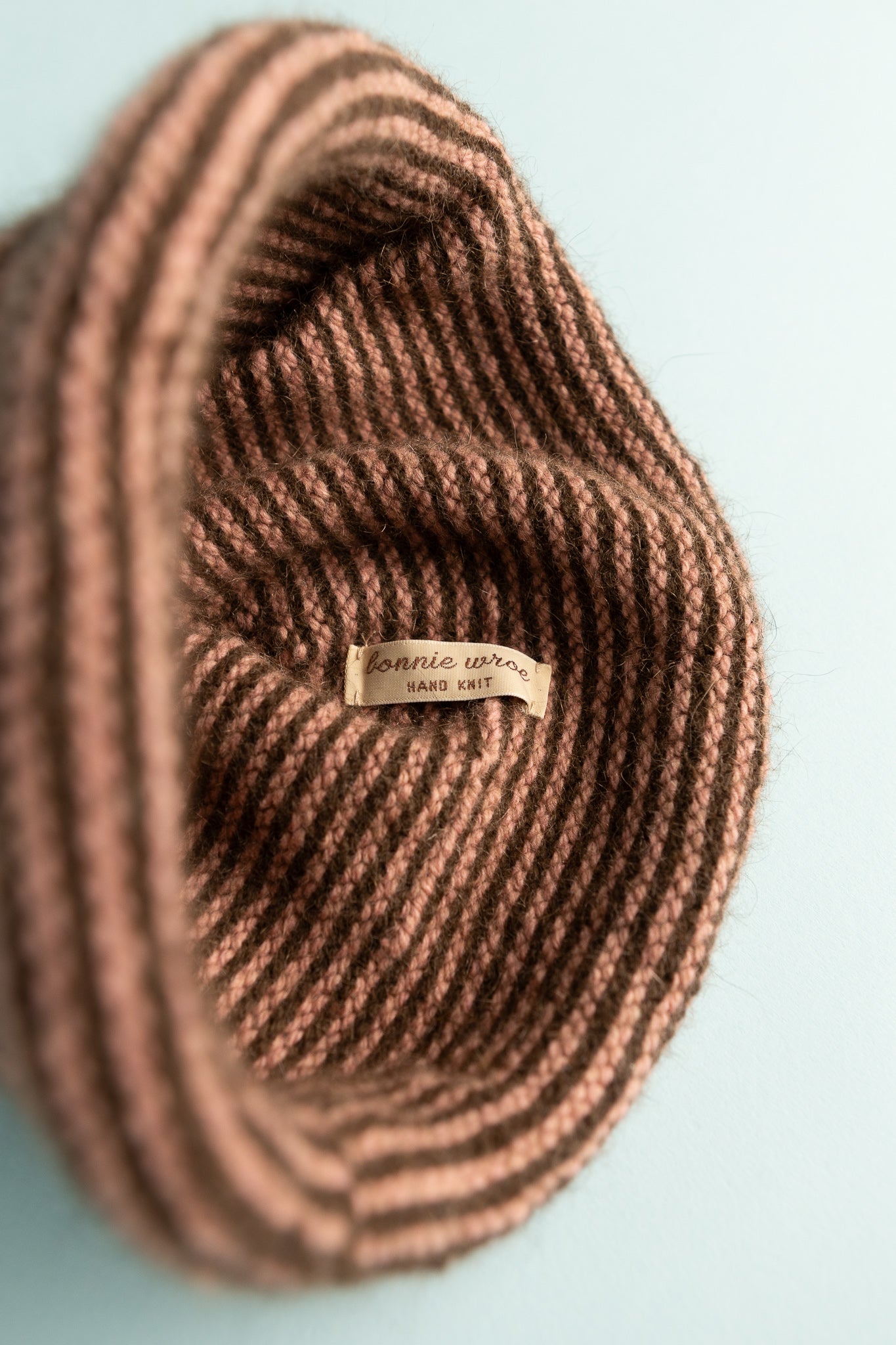 Bonnie Wroe Loop Hat - Chocolate & Pink