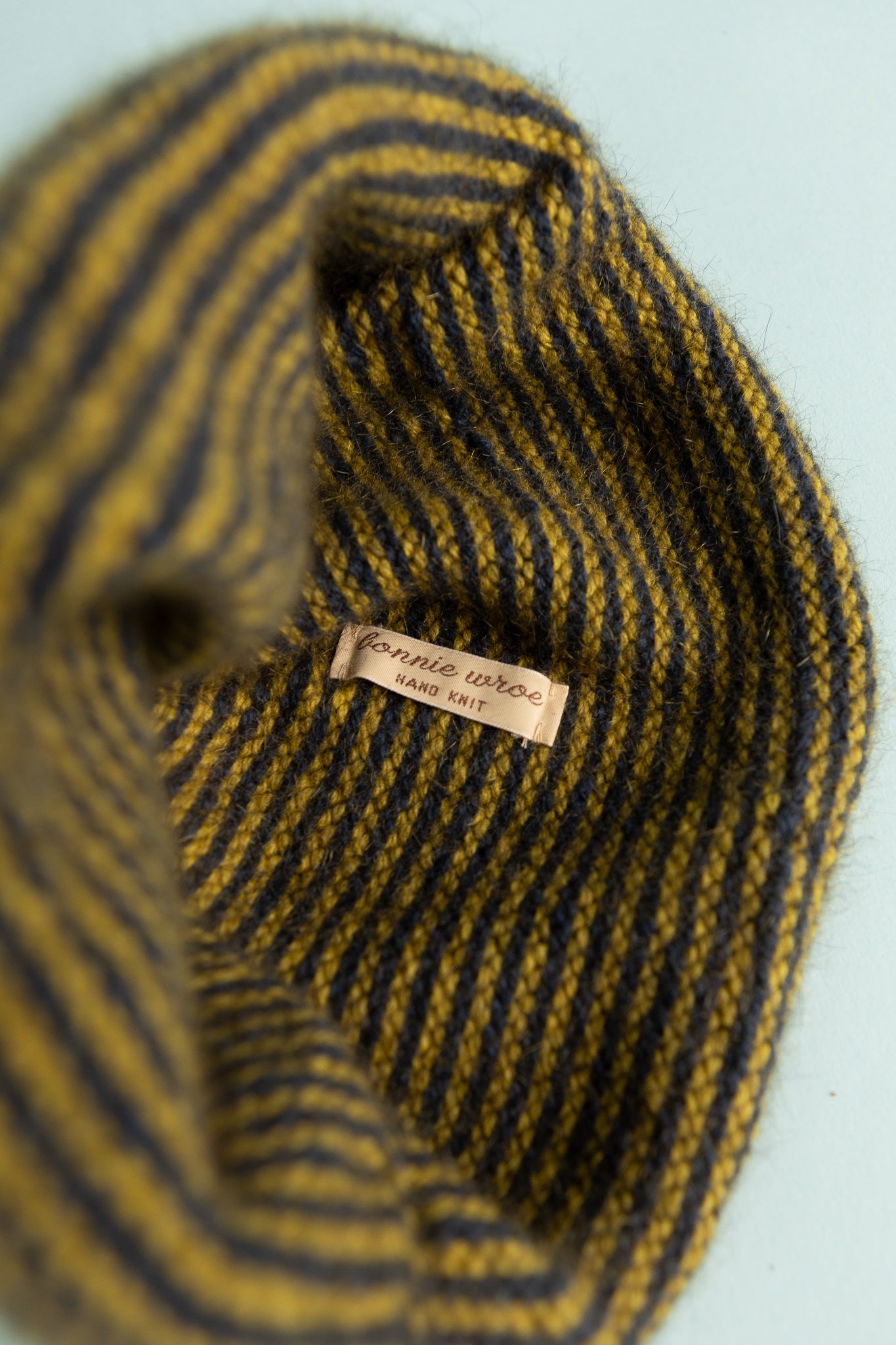 Bonnie Wroe Loop Hat - Navy & Chartreuse