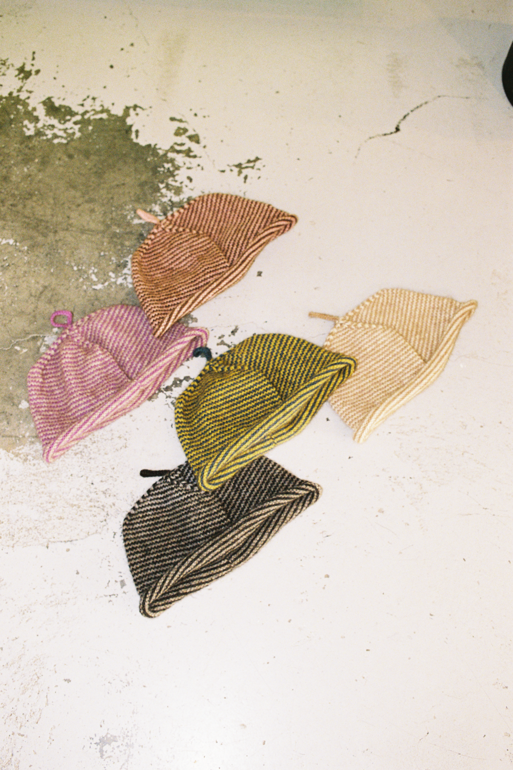 Bonnie Wroe Loop Hat - Navy & Chartreuse