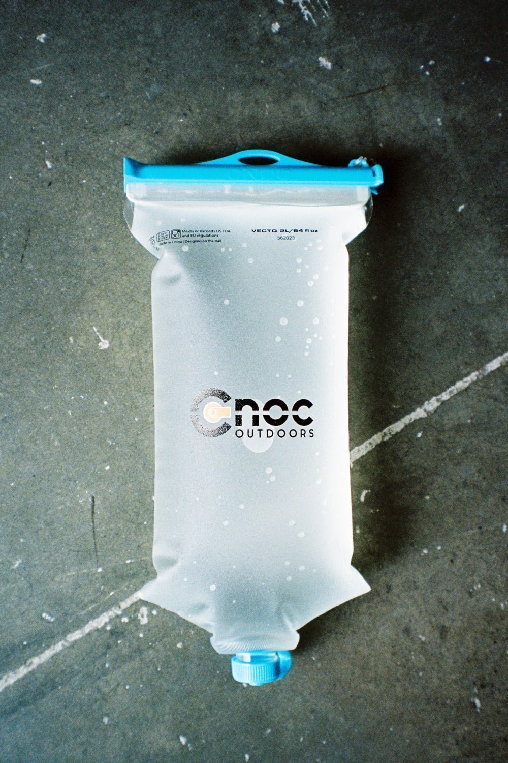 CNOC Vecto 2L Water Bladder 28mm Thread with dual openings and a soft, durable design.