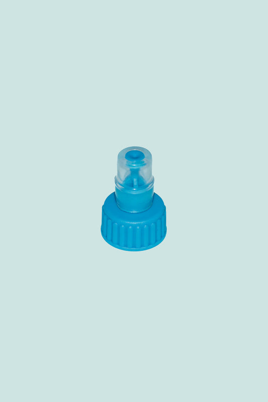 CNOC BiteValve 28mm Thread in blue, designed for easy hydration and compatibility with various water bottles.