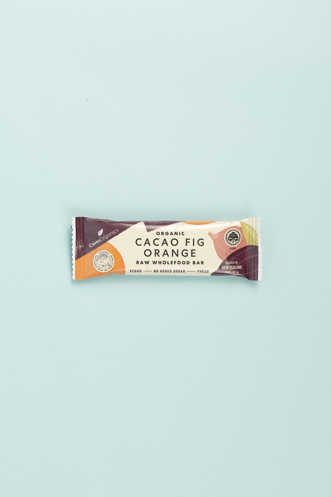 Ceres Organics Raw Wholefood Bar - Cacao Fig Orange