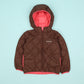 Montbell Kids Reversible Down Parka - Carnation/Cocoa