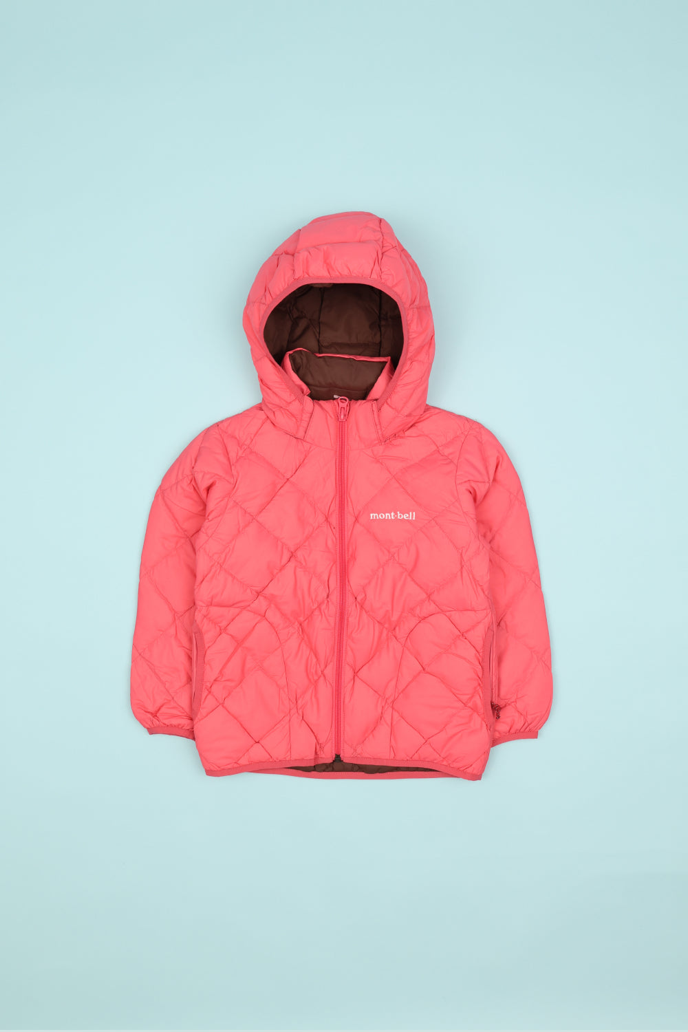 Montbell Kids Reversible Down Parka - Carnation/Cocoa