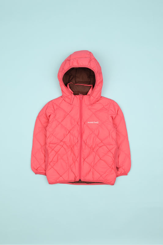 Montbell Kids Reversible Down Parka - Carnation/Cocoa