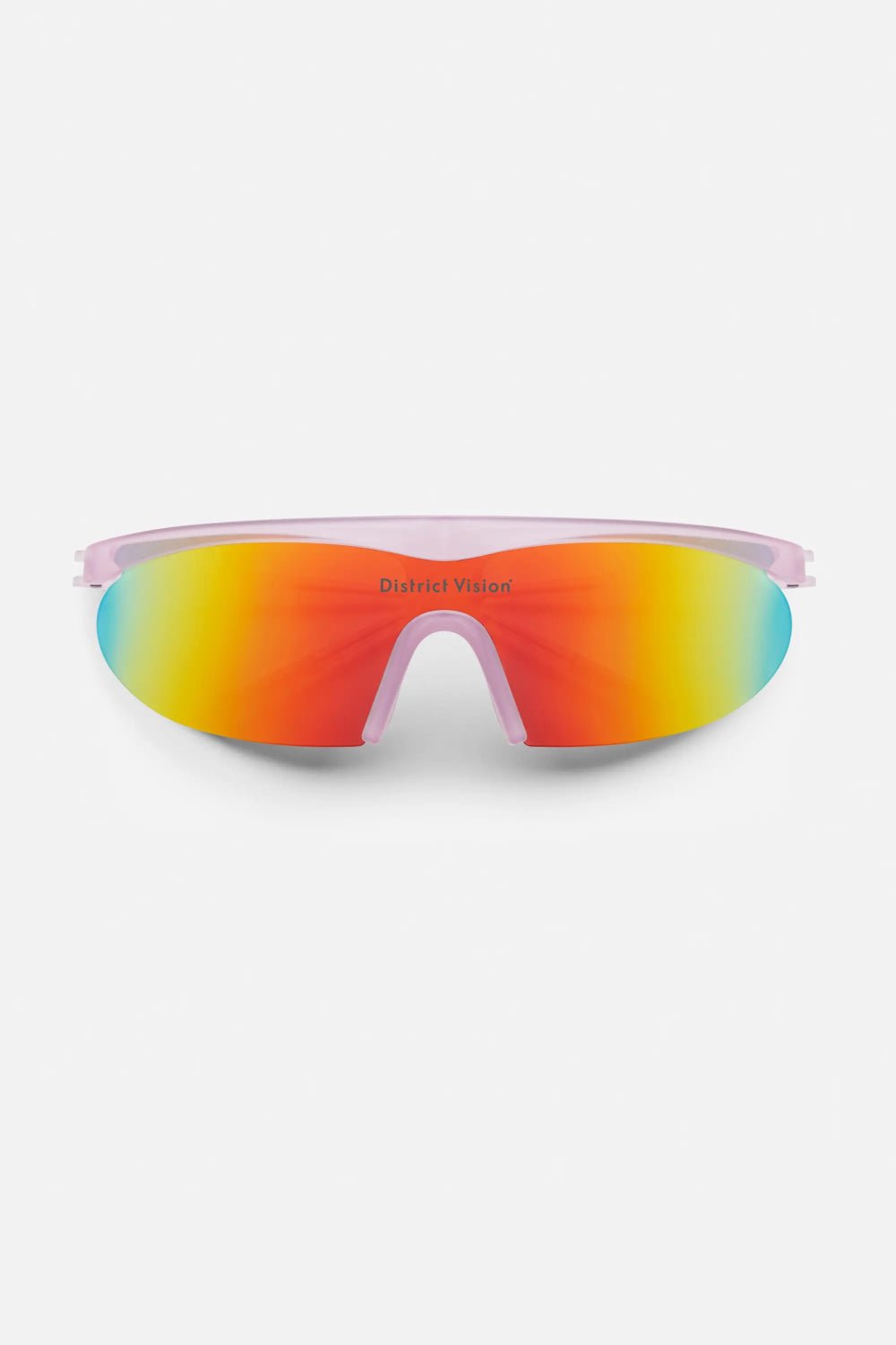 District Vision Koharu Eclipse Sunglasses - Pink Moon/D+ Spectral Mirror | Coffee Outdoors