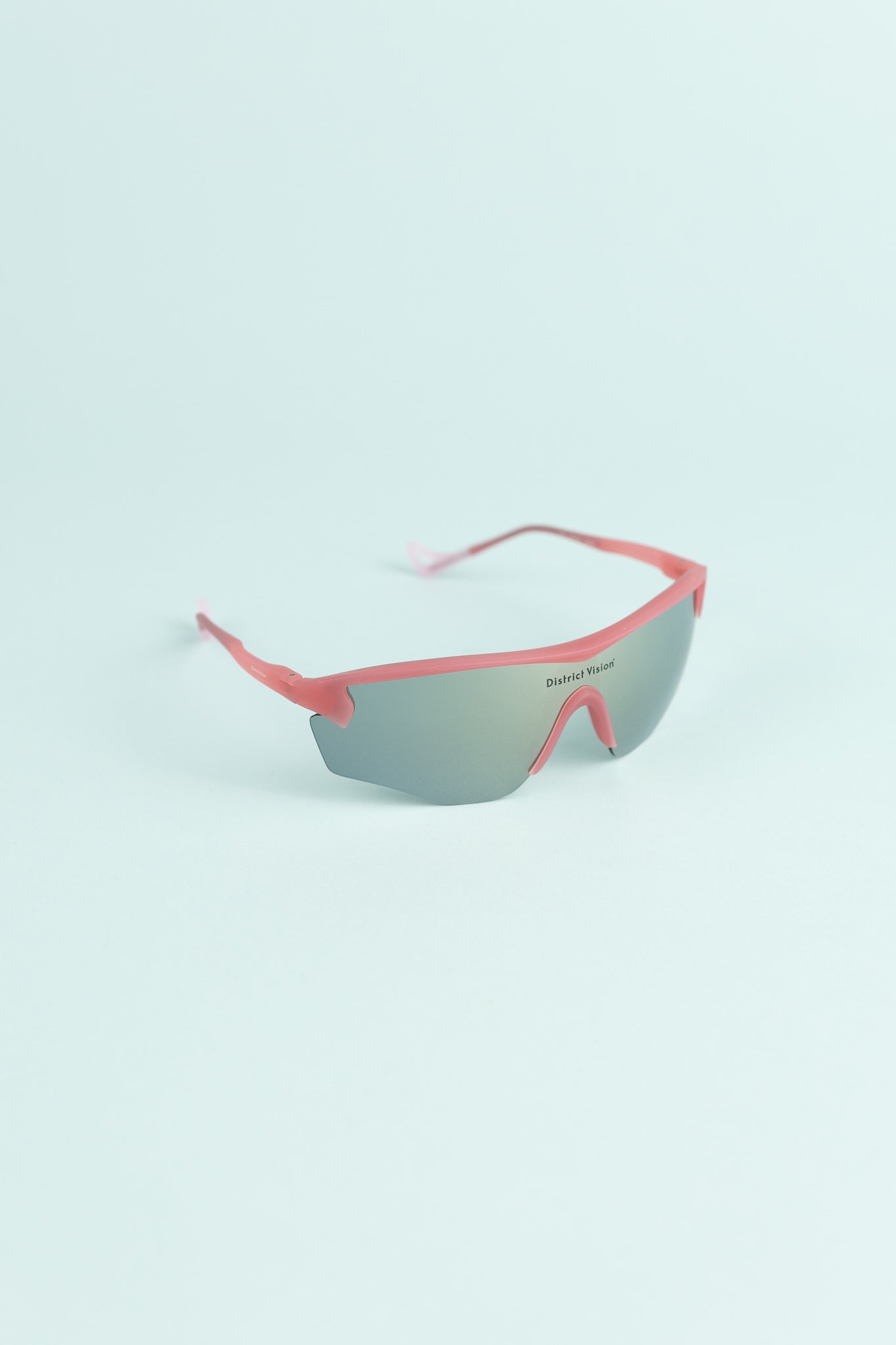 District Vision Junya Racer Sunglasses - Powder Rose/D+ G15 Silver Flash Mirror