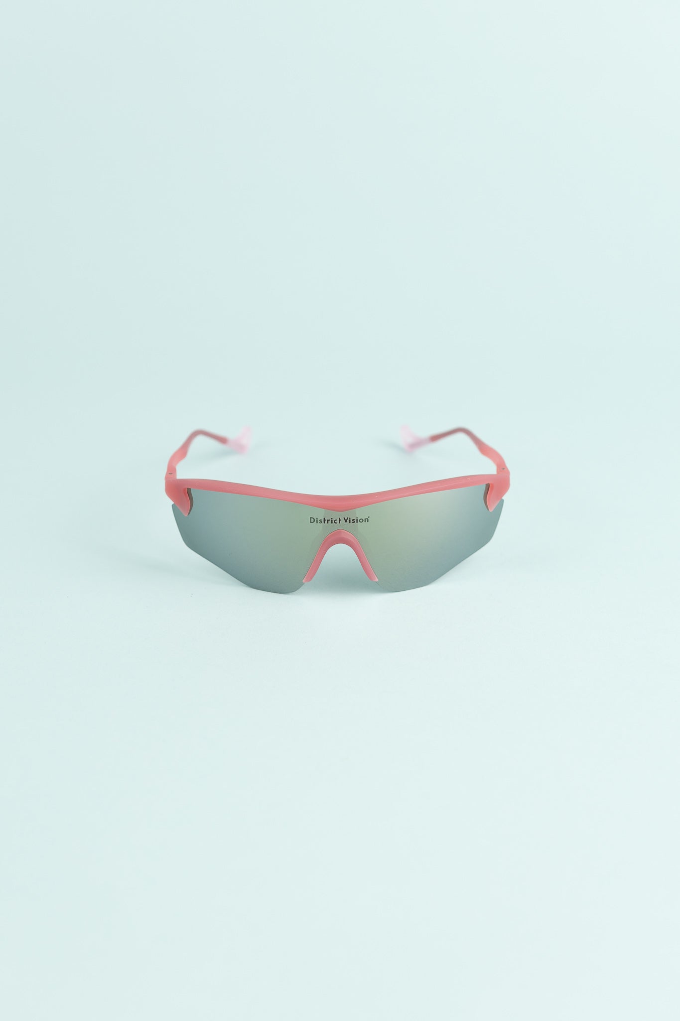 District Vision Junya Racer Sunglasses - Powder Rose/D+ G15 Silver Flash Mirror