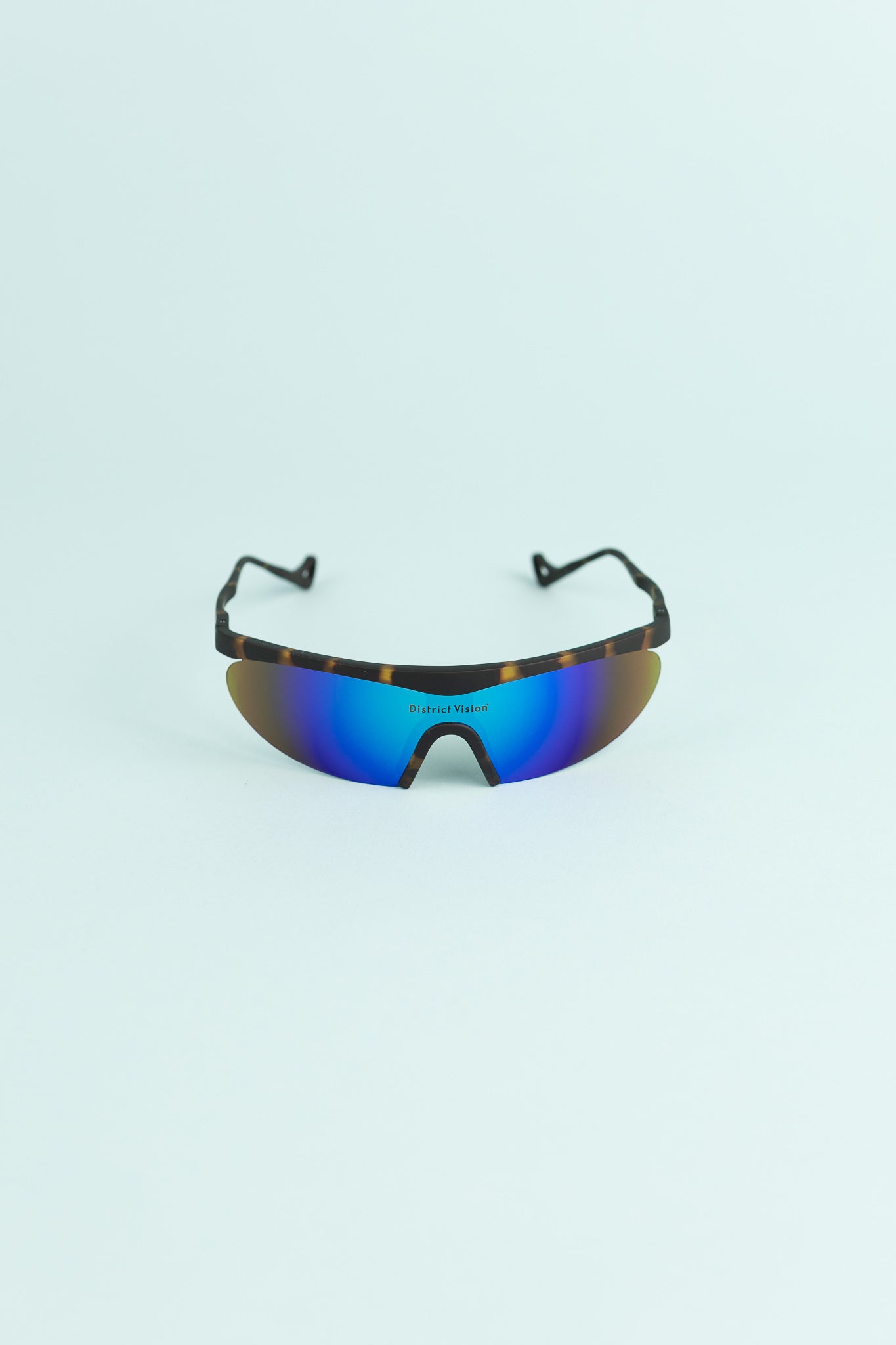 District Vision Koharu Eclipse Sunglasses - Tortoise/D+ Blue Mirror