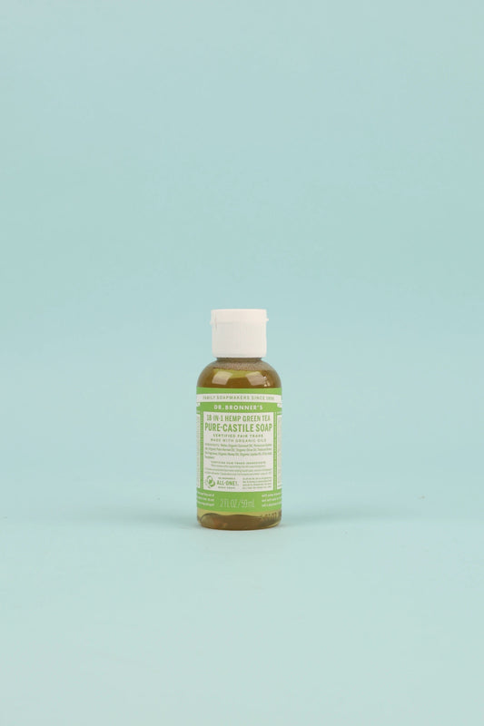 Dr Bronner's Green Tea Pure-Castile Liquid Soap - 59ml | Coffee Outdoors