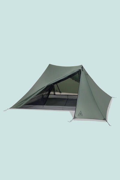 Pre Order - Durston X-Mid 2 Tent 2025 displayed in olive green, showcasing its ultralight, double-wall design.