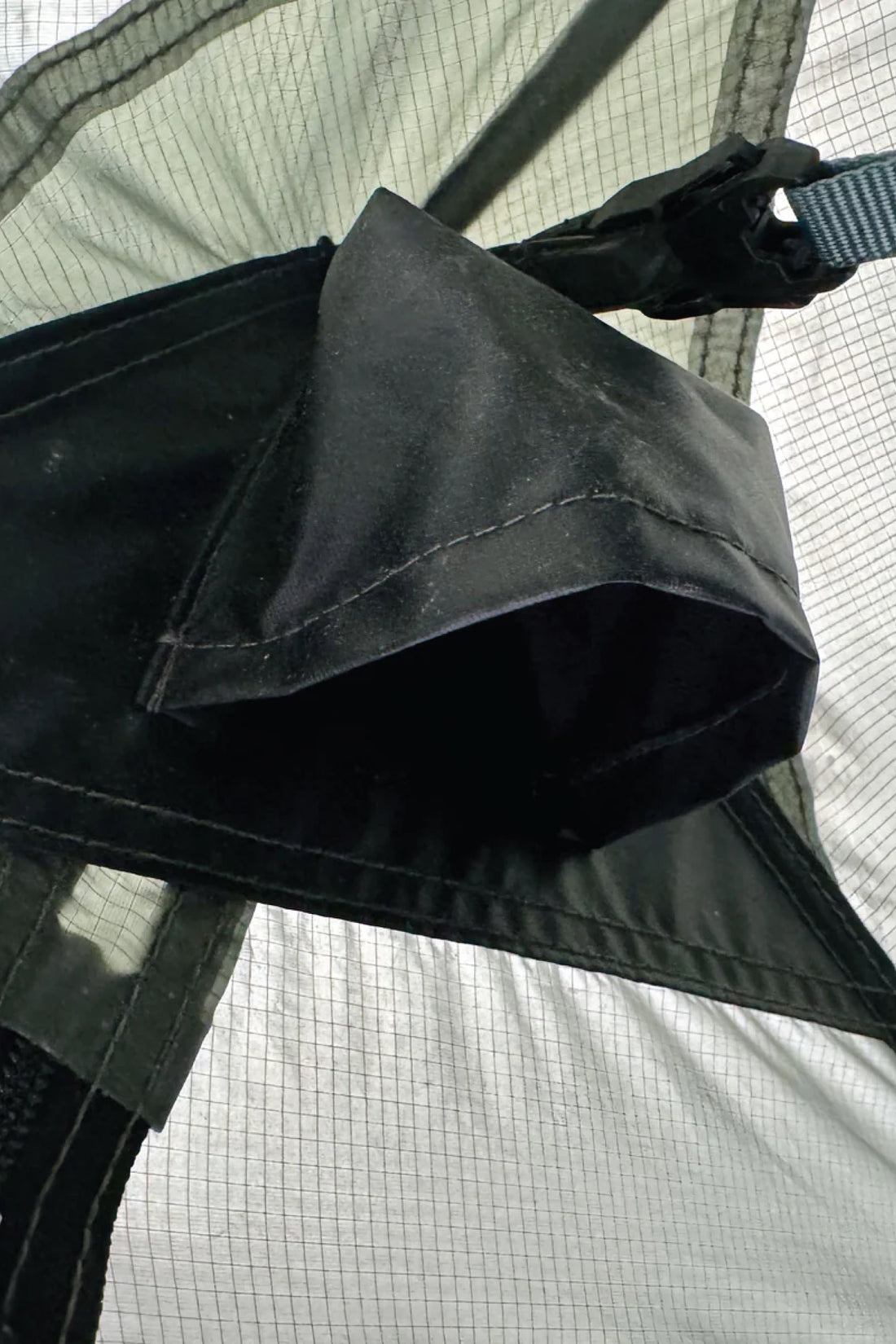 Pre Order - Durston X-Dome 2 interior pocket detail showcasing quality materials and design features.