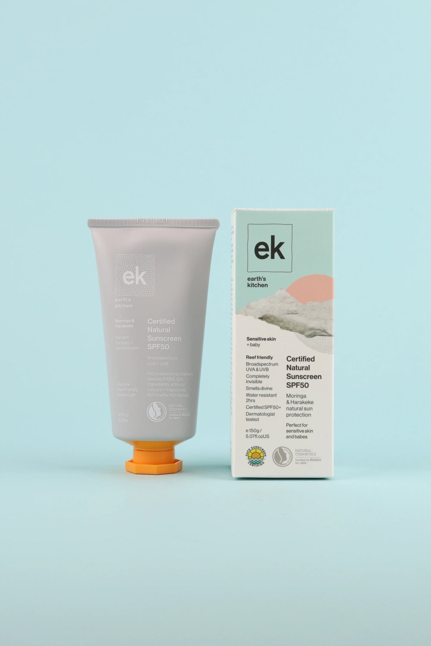 Earth's Kitchen Moringa & Harakeke SPF50+ Sunscreen - 150g | Coffee Outdoors