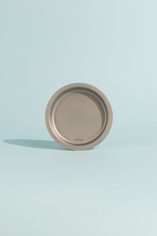 Evernew Titanium Stack Dish, super lightweight and stackable plate ideal for backcountry meals.
