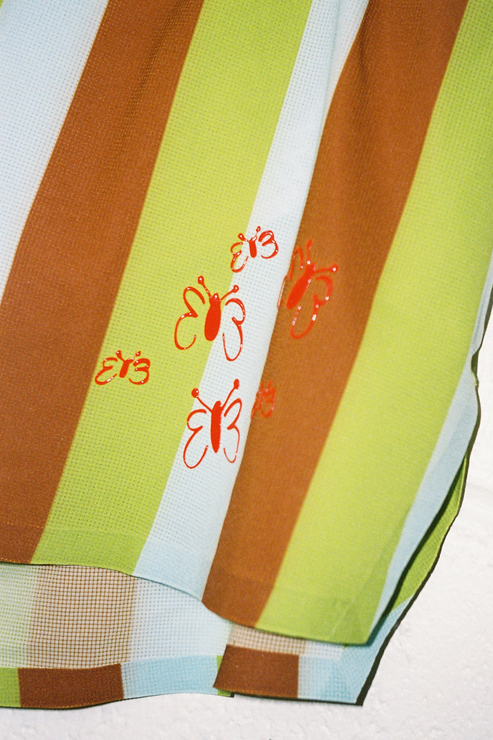 Booty Shorts - Green Stripe