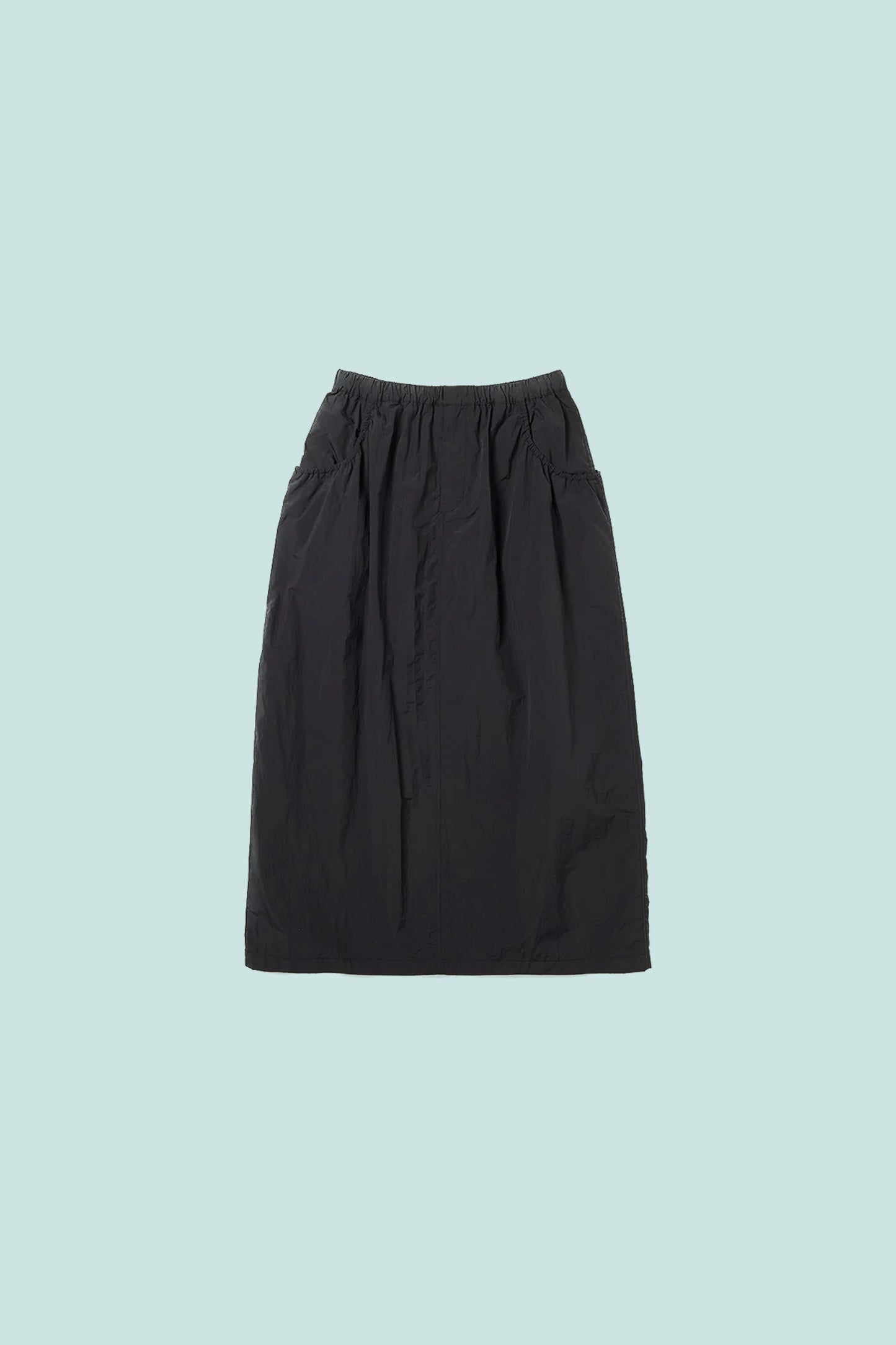 Nylon Tussah Utility Skirt - Black