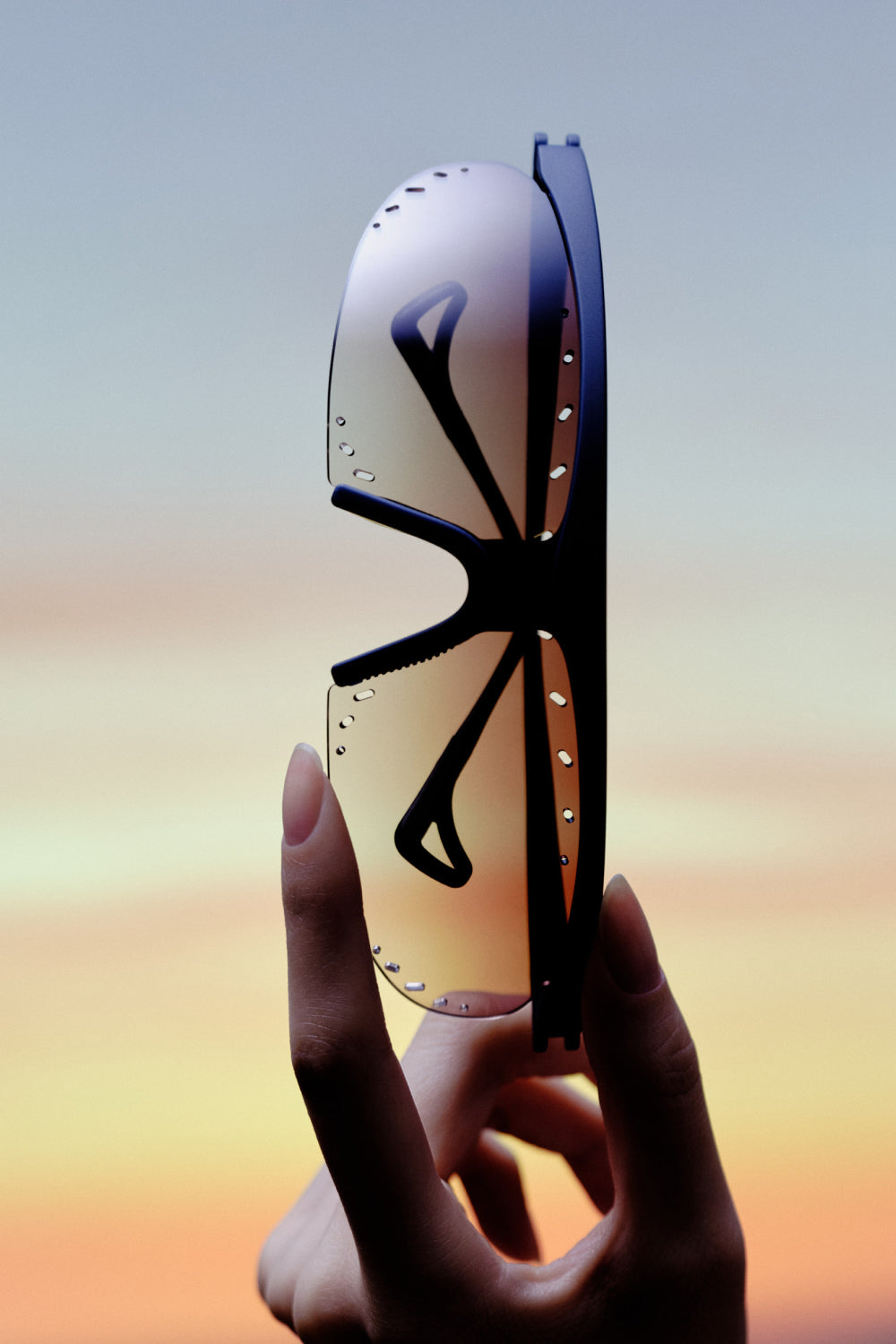 District Vision Koharu Eclipse PAF Sunglasses in Deep Sea/D+ Brown Gradient, view 5.