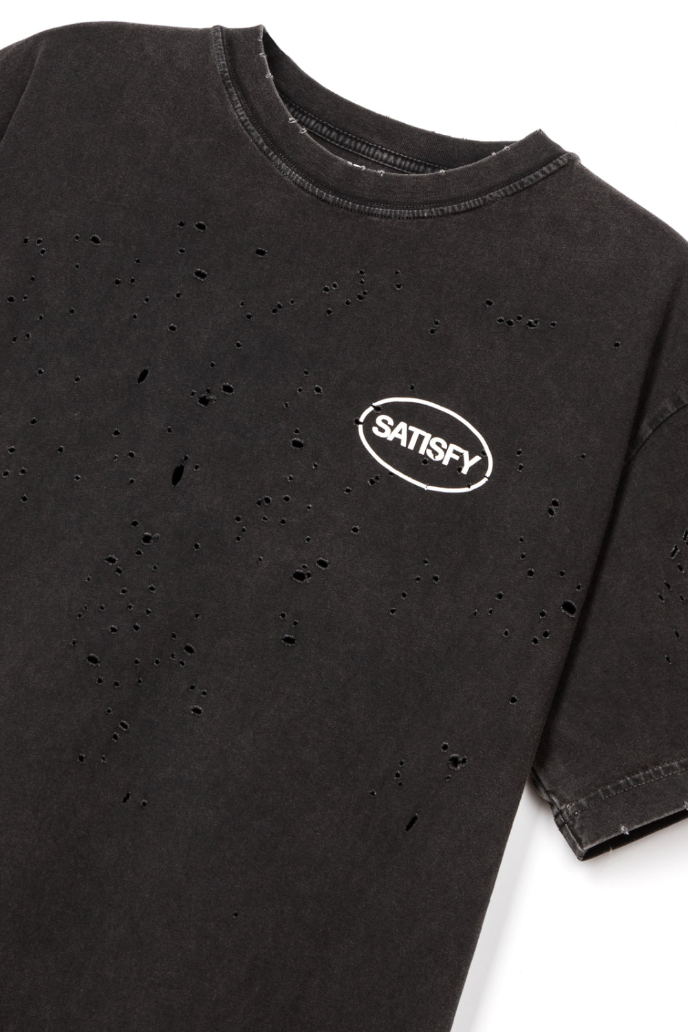 Satisfy MothTech™ T-Shirt - Aged Black | Coffee Outdoors