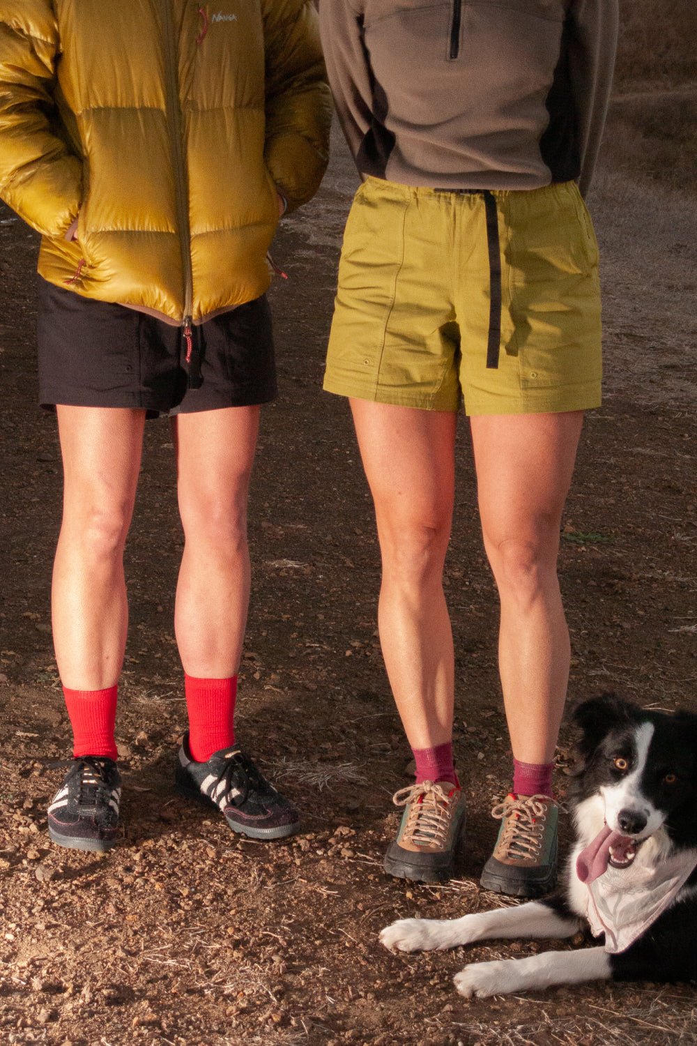 Pa'lante Hiking Shorts - Lichen Grid Mesh | Coffee Outdoors