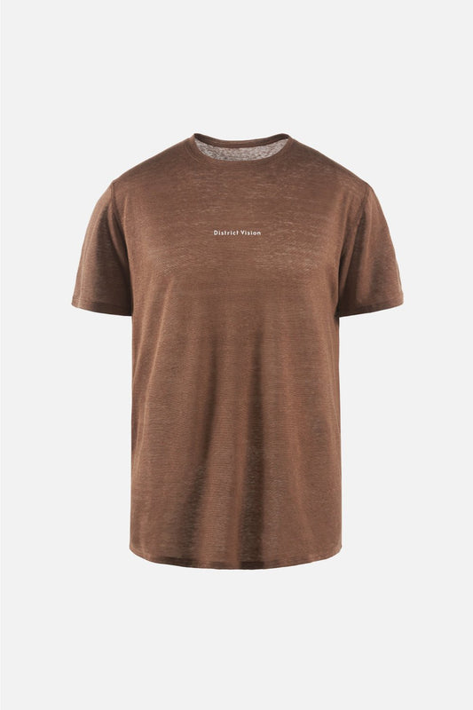 District Vision Hemp Short Sleeve Tee - Cacao | Coffee Outdoors